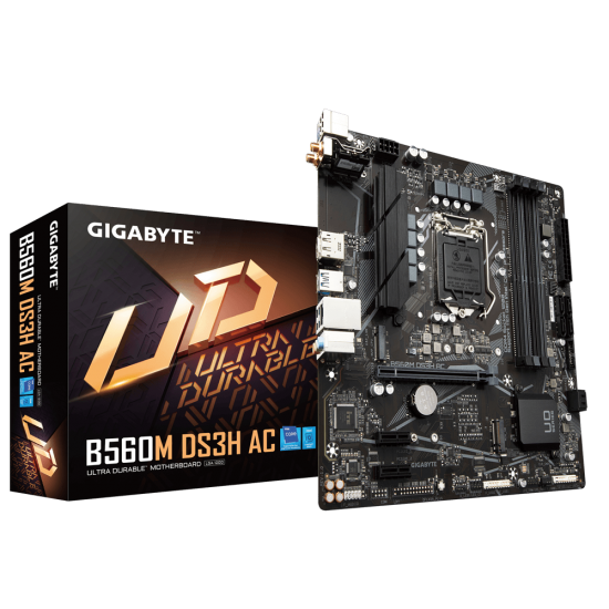 Gigabyte B560M-DS3H AC Intel LGA1200 Motherboard