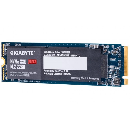 GIGABYTE 256GB NVMe M.2 SSD