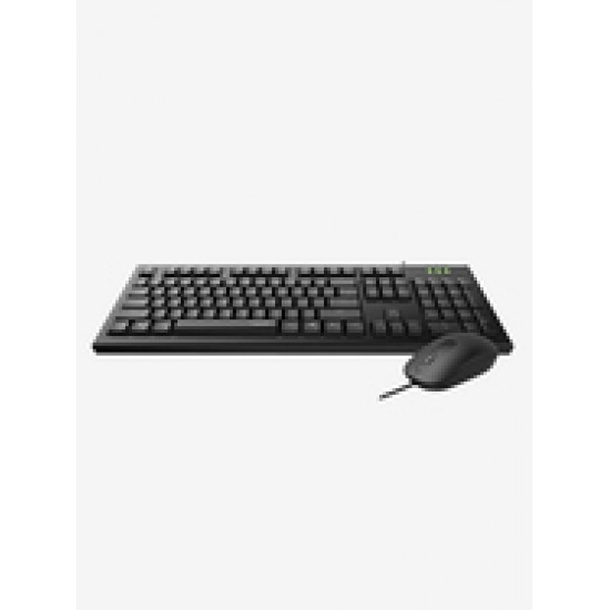 Rapoo X120Pro Wired Optical Keyboard & Mouse Combo 1600DPI Spill Resistance Keyboard -Black