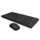 Rapoo 8000M Multi-Mode Keyboard & Mouse Bluetooth 3.0/4.0 Wireless 2.4 GHz 1300 DPI Combo-Black