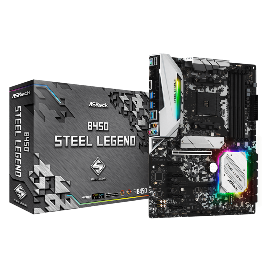 ASRock B450 Steel Legend Socket AM4/ AMD Motherboard