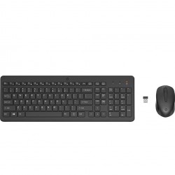 HP 330 Wireless Black Keyboard and Mouse 1600 DPI, 2.4GHz Wireless, (2V9E6AA) Combo Set  (Black)