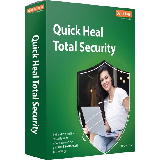 Quick Heal Total Security Latest Version - 3 PC, 1 Year