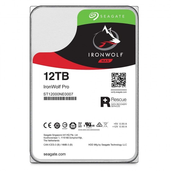 Seagate IronWolf Pro 12TB Internal Hard Drive