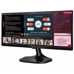 LG 25-inch (64.5 cm) UltraWide Multitasking Monitor with Full HD (2560 x 1080) IPS Panel, HDMI Port, AMD Freesync - 25UM58 (Black)