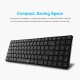 Rapoo 9300M Silent Multi-Mode Wireless Keyboard and Mouse Combo White with Bluetooth 3.0, 4.0 and WiFi 2.4G