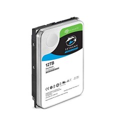Seagate Skyhawk 12 TB Surveillance Internal Hard Drive HDD – 3.5 Inch SATA 6 Gb/s 256 MB Cache for DVR NVR Security Camera System with Drive Health Management 