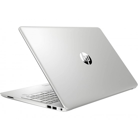 HP 15 Thin & Light 15.6" (39.62cms) FHD Laptop (11th Gen Intel Core i5-1135G7, 8GB DDR4, 256GB SSD + 1TB HDD, Win 10 Home, MS Office, 2GB MX350 Graphics, FPR, Natural Silver, 1.76 Kg), 15s-DU3047TX