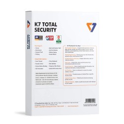 K7 TOTAL SECURITY (1 USER / 3 YEARS) ANTIVIRUS- 2HRS EMAIL DELIVERY
