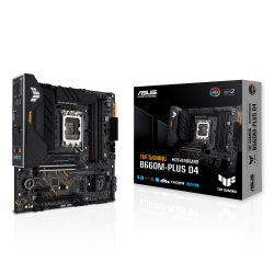 ASUS TUF GAMING B660M-PLUS D4 Intel® B660 (LGA 1700) mATX motherboard, 10+1 DrMOS Power stages, PCIe 5.0 support, Dual PCIe 4.0 M.2 Slots, Aura Sync, Two-way AI Noise Cancelation