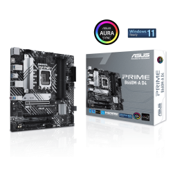 ASUS Prime B660M-A D4 Intel® B660  LGA 1700 mATX motherboard with PCIe 4.0, two M.2 slots, Intel® 1Gb Ethernet, DP,2 x HDMI®, rear USB 3.2 Gen 2, front USB 3.2 Gen 1 Type-C, Aura Sync