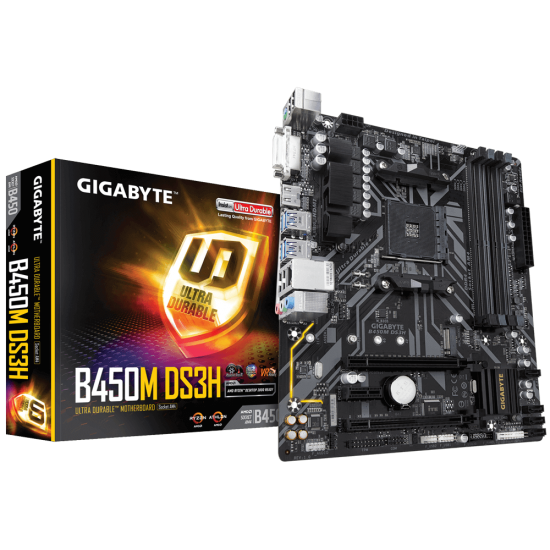 Gigabyte B450M-DS3H AMD AM4 Motherboard