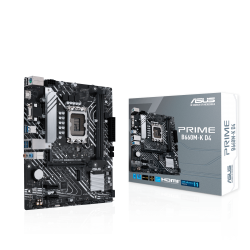 ASUS Prime B660M-K D4 Intel® B660  LGA 1700 mATX motherboard with PCIe 4.0, two M.2 slots, DDR4,  Realtek 1Gb Ethernet, HDMI® , D-Sub， front USB 3.2 Gen 1, Asus Lighting Control