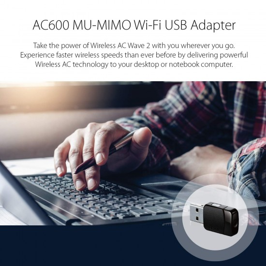 D'Link DWA-171 Wireless AC600 MU-MIMO Wi-Fi USB Adapter
