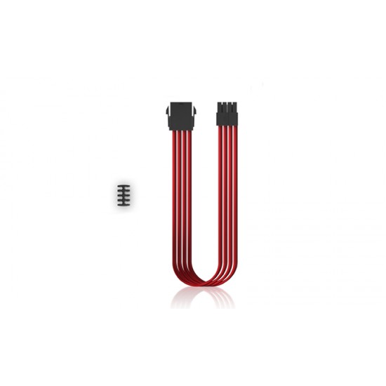 Deepcool Sleeved Extender 8 Pin CPU Red (EC300-CPU8P-RD) Cable