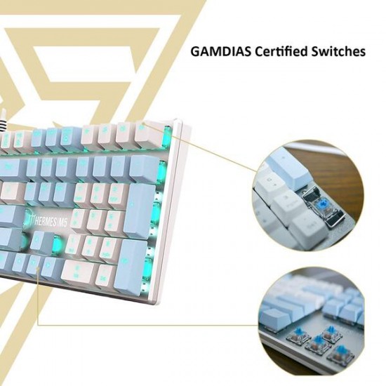 Gamdias Hermes M5 Mechanical Gaming Keyboard White