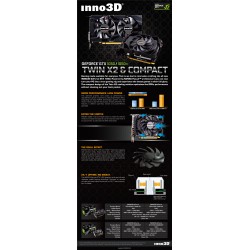 Inno3D Geforce GTX 1050 TI 4GB Twin X2 Graphics Card