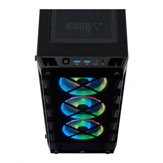 Corsair Icue 465X RGB Mid Tower Gaming Cabinet Black