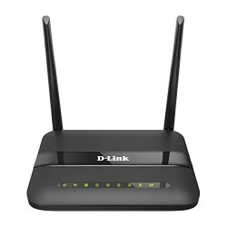 D-Link DSL-2750U Wireless-N300 ADSL2/2+ 4-Port Router , RJ-11 (Telephone Line Internet of BSNL & MTNL) 