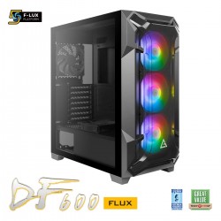 Antec DF600 Flux Mid-Tower ATX Gaming Cabinet