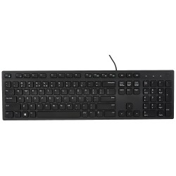 Dell KB216 Wired Multimedia USB Keyboard with Super Quite Plunger Keys with Spill-Resistant
