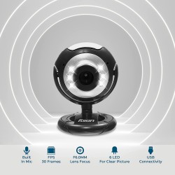 Foxin 30MP Web Vision Web Camera with in-Built mic Auto White Balance Feature