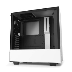 NZXT H510 Compact Mid-Tower ATX Computer Cabinet/Gaming Case | White/Black | Front USB Type-C Port with 2x120mm Fans