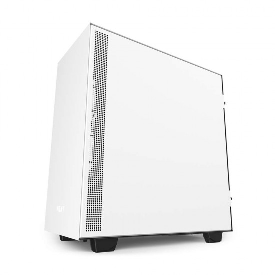 NZXT H510 Compact Mid-Tower ATX Computer Cabinet/Gaming Case | White/Black | Front USB Type-C Port with 2x120mm Fans