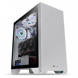 Thermaltake S300 TG Mid Tower Gaming Cabinet Snow Edition