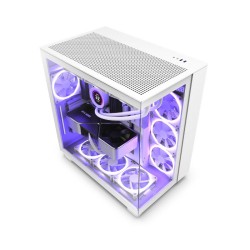 NZXT H9 Flow Mid-Tower ATX Gaming Cabinet White