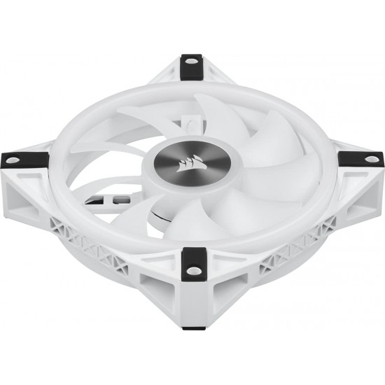 Corsair QL120 RGB Cabinet Fan Triple Pack with Lighting Node Core White