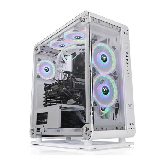 Thermaltake Core P6 Tempered Glass Mid Tower ATX Gaming Cabinet Snow White