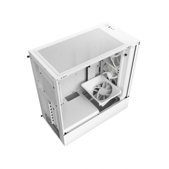 NZXT H5 Flow RGB Mid-Tower ATX Gaming Cabinet White