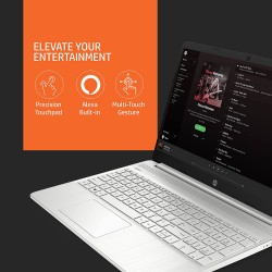HP 15S-EQ2182AU [R5-5500U RYZEN/16GB DDR4/512GB SSD/WIN11 HOME+MSO/15.6"/INTEGRATED GRAPHICS /1 YEAR(S)/SILVER]
