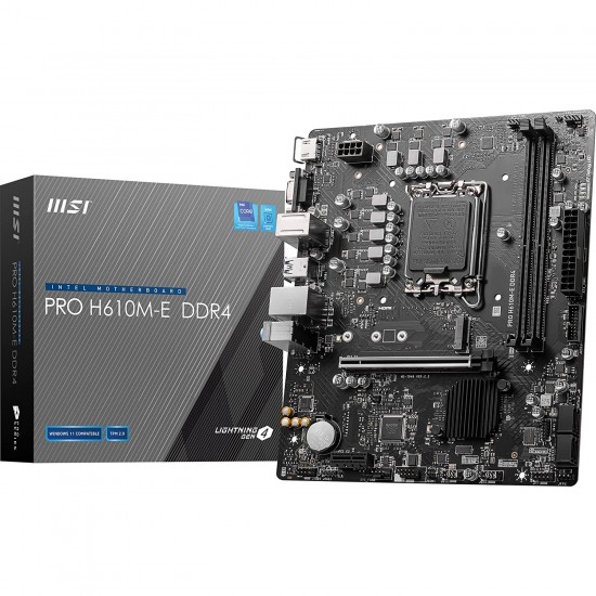 MSI Pro H610M-E Intel LGA1700 Motherboard