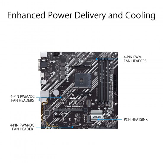 Asus Prime B550M-K AMD AM4 DDR4 Motherboard