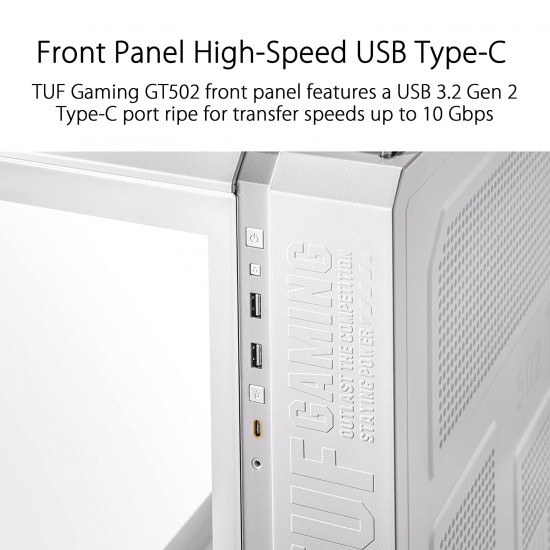 Asus Tuf GT502 Mid-Tower ATX Gaming Cabinet White