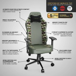 Cybeart Apex Series - Forest Camo Gaming Chair GC-PUAPEX-08