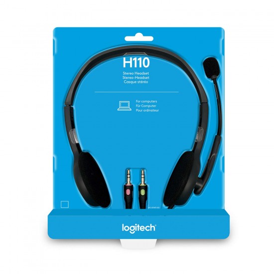 Logitech H110 Wired Headphones With Mic