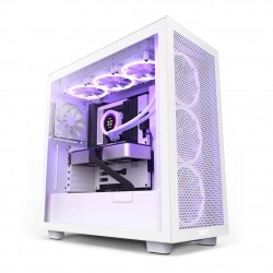 NZXT H7 Flow Mid-Tower E-ATX Gaming Cabinet White