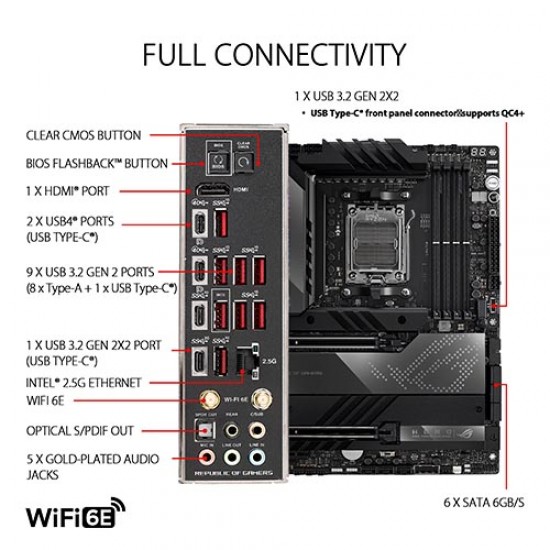 Asus X670E Crosshair Hero AMD AM5 Motherboard