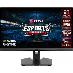 MSI Optix 27 Inch MAG274QRF-QD WQHD IPS 165Hz G-Sync Esports Gaming monitor with Type-C