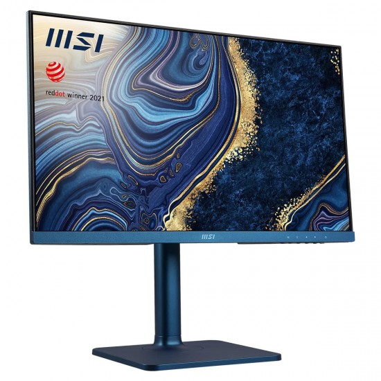 MSI Modern 24 Inch MD241P Ultramarine FHD IPS 75Hz Business Monitor with USB Type-C & Height Adjustment