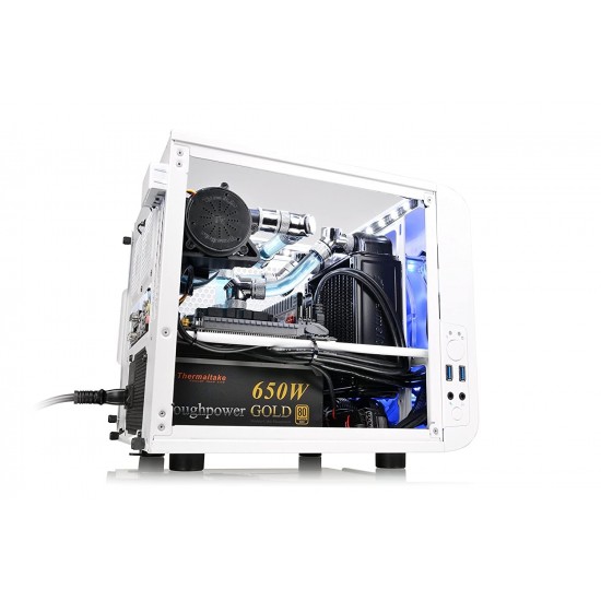 Thermaltake Core V1 Mini ITX Gaming Cabinet Snow White