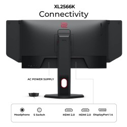 BenQ Zowie 25 Inch XL2566K FHD 360Hz Esports Gaming Monitor with Height Adjustment