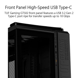 Asus TUF GT502 Mid-Tower ATX Gaming Cabinet Black