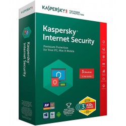 Kaspersky Internet Security 3 Users, 1 Year (3 CDs inside with Individual keys) - 2HRS EMAIL DELIVERY