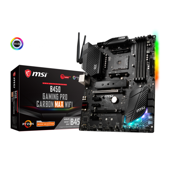 MSI B450 Gaming PRO Carbon MAX Wi-fi AMD AM4 Motherboard