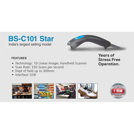 TVS Electronics BS-C101 Star Barcode Scanner