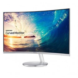 Samsung 27 inch (68.6 cm) Curved Bezel Less LED Backlit Computer Monitor - Full HD, VA Panel with VGA, HDMI, Display, Audio in, Heaphone Ports